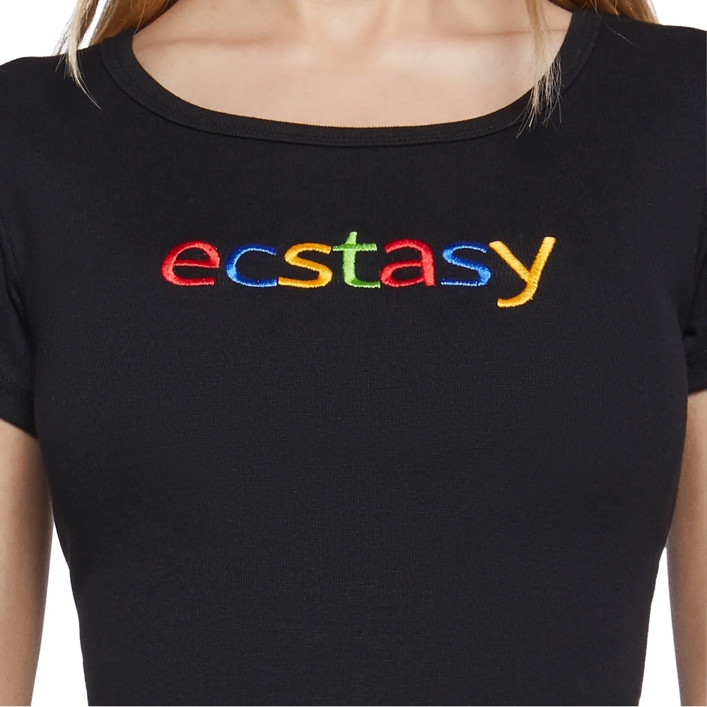 DOLLS KILL CLUB EXX ECSTASY BABY TEE 
*SOLD OUT ON SITE*